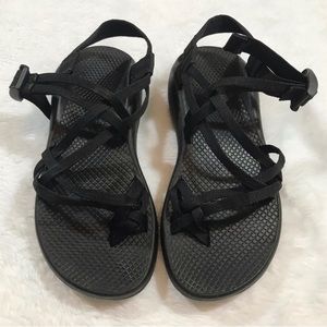 CHACO SANDAL DOUBLE STRAP BLACK ZX 2 SHOE WOMEN 8